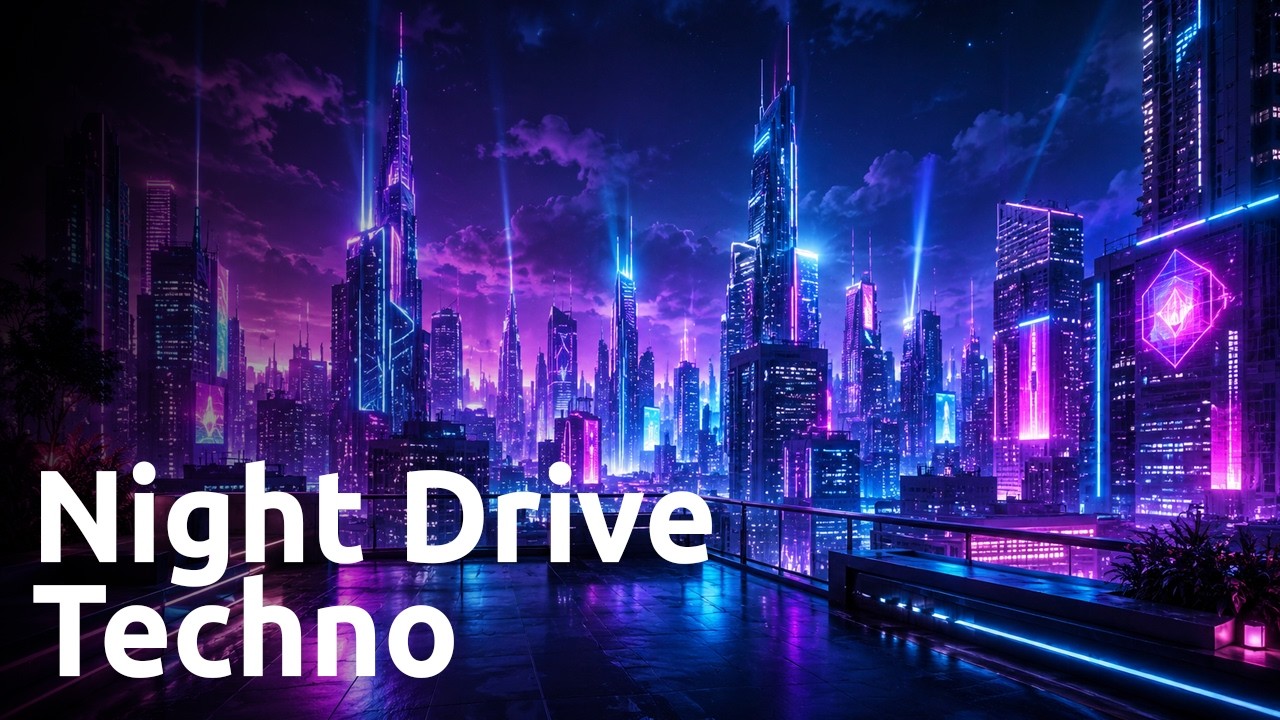 Night Drive Techno 🚗 Deep Focus EDM (No Vocals, Dark Vibe)