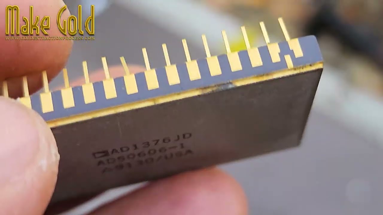 taking apart an old Analog-to-Digital Converter&mdash;the AD1376 JD&mdash;to reveal the hidden gold inside.