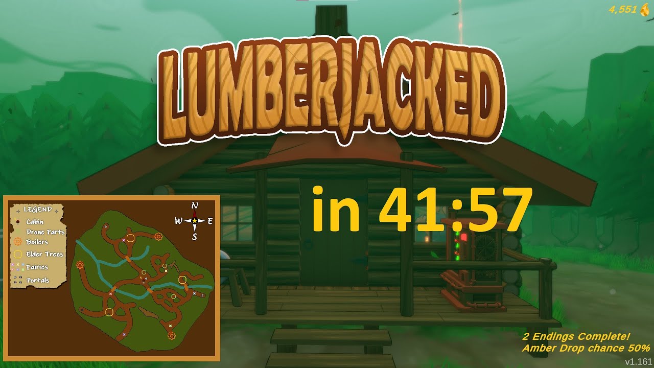 Lumberjacked any% (WR) Speedrun in 41:56(retimed) Fairy Ending