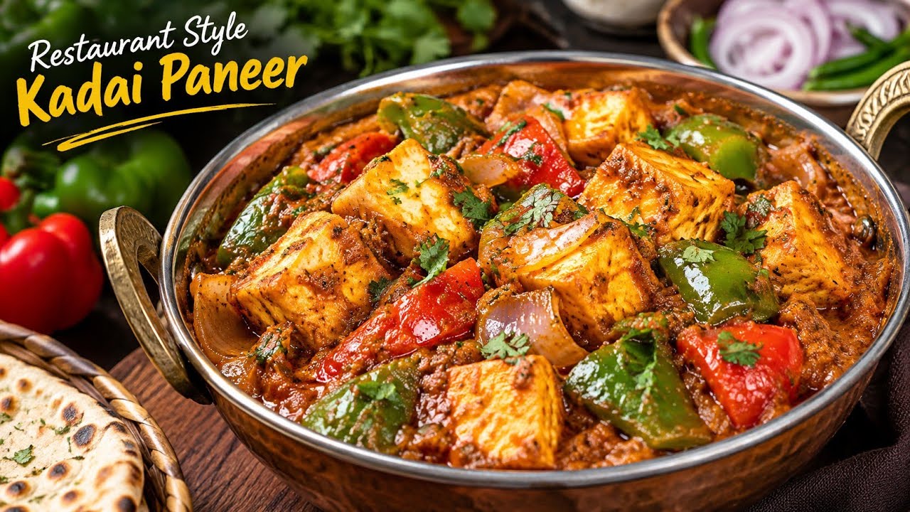 रेस्टोरेंट जैसी कढ़ाई पनीर |Restaurant Style Kadai Paneer Recipe | Dhaba Jaisa Taste | Easy Recipe