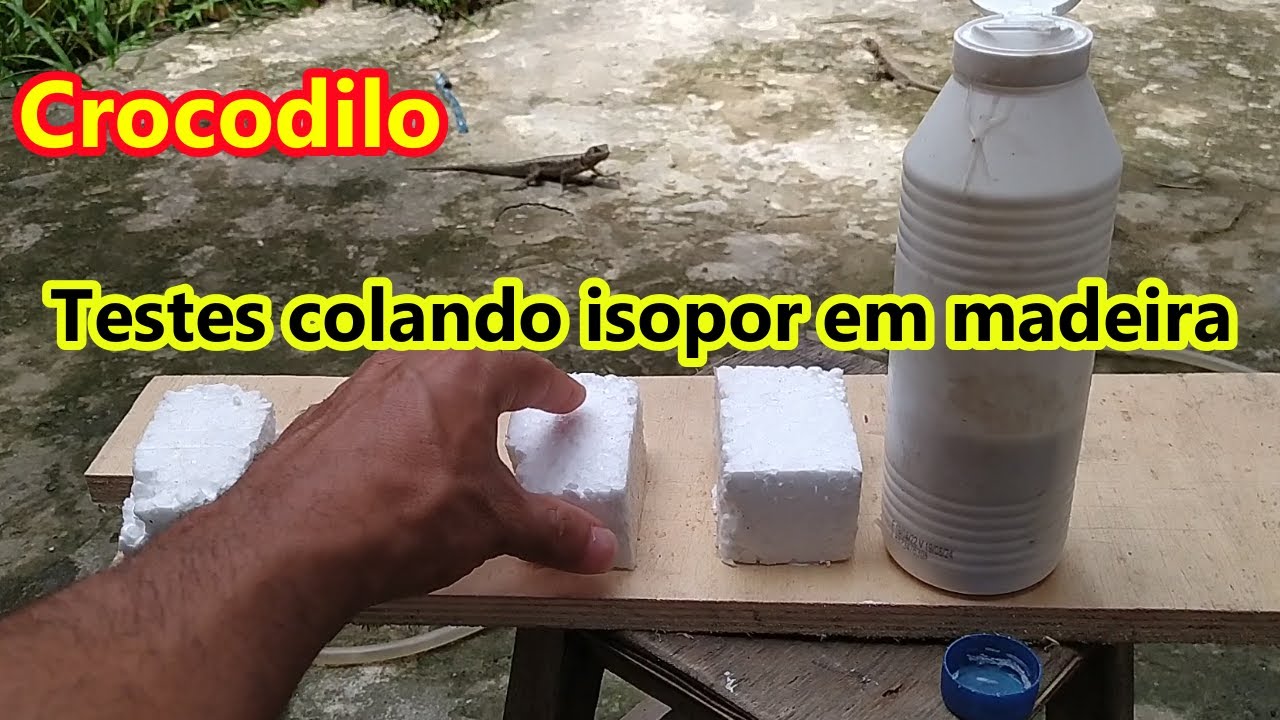 COMO COLAR ISOPOR NA MADEIRA TESTES DE COLAS E MASSA CORRIDA