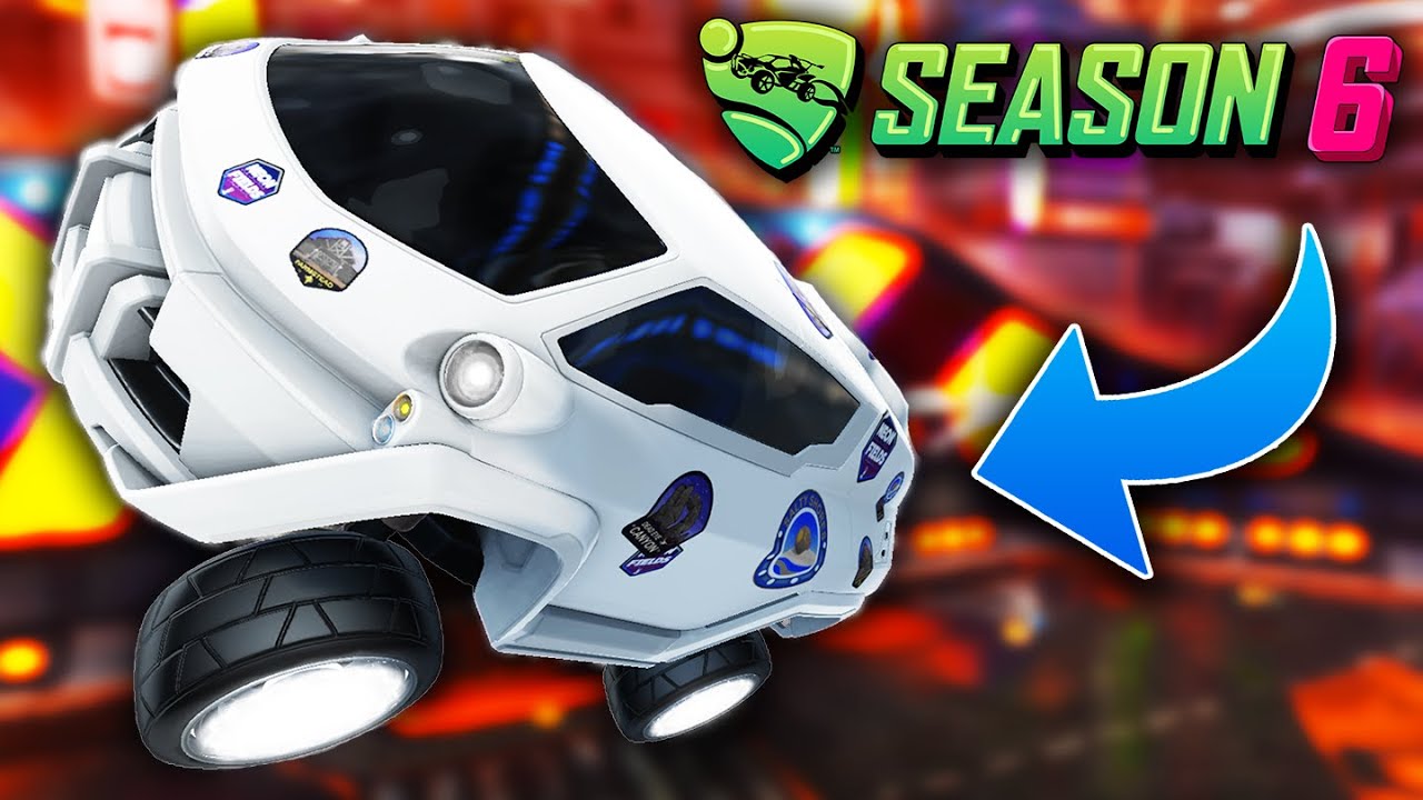 Playing With The *NEW* White Nomad In Rocket League Season 6!