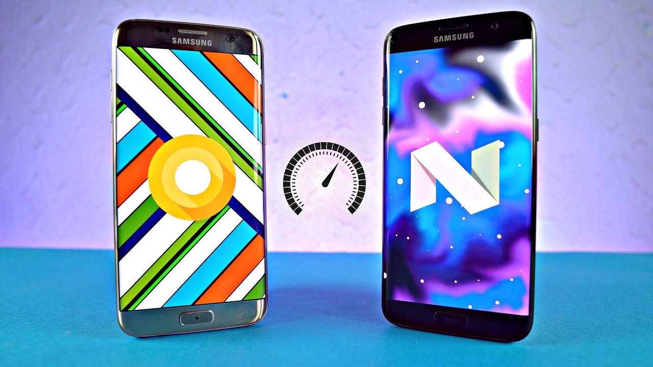 Samsung Galaxy S7 Edge - Android 8.0 Oreo vs 7.0 Nougat - Speed Test!