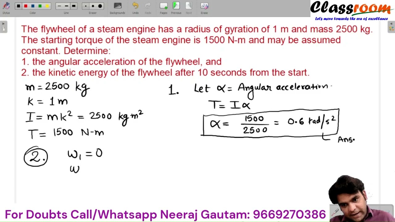 Problem on Flywheel 2