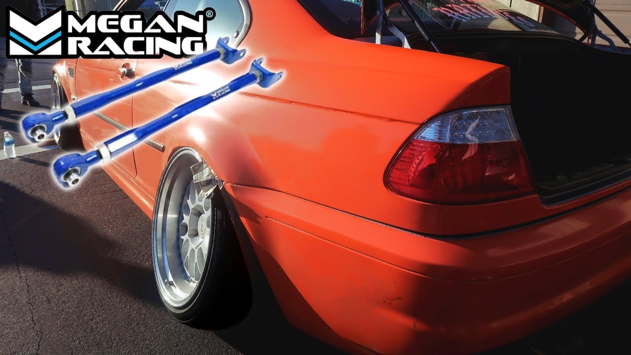 E46 Megan Racing Rear Camber Arm Install! | DIALING IN FITMENT