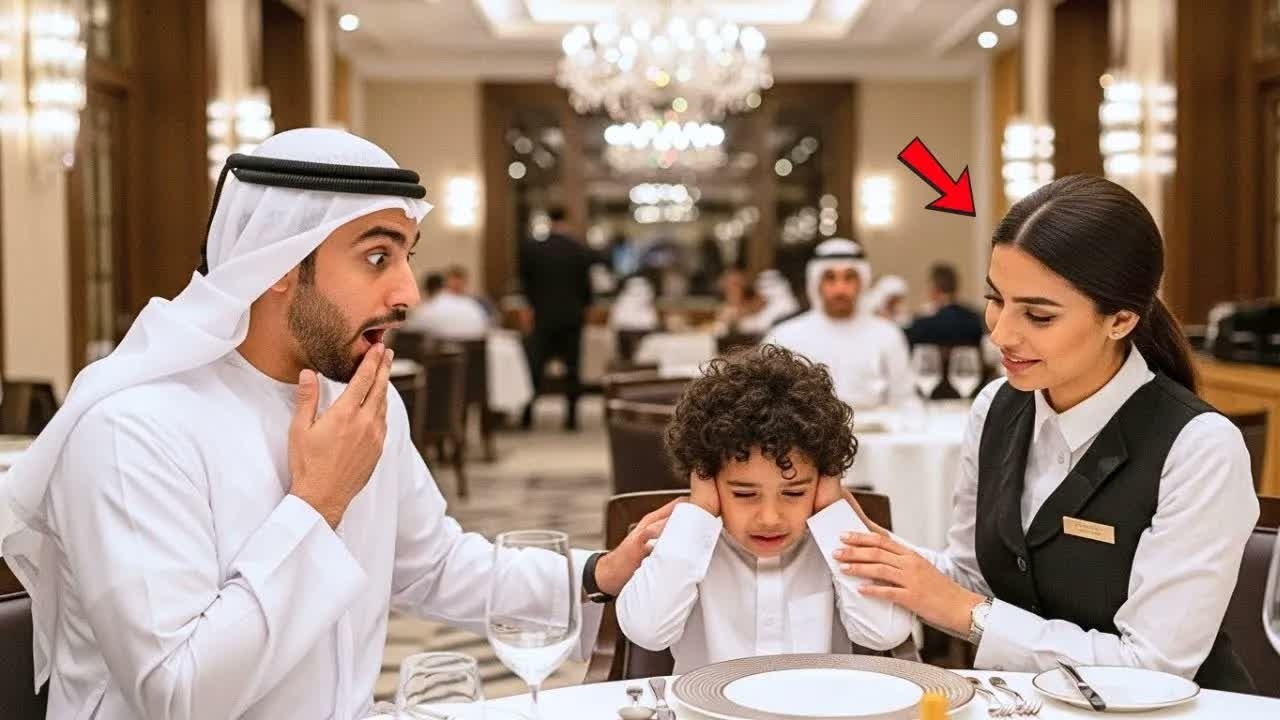 الابن المصاب بالتوحد للملياردير العربي يصرخ في المطعم... إلا أن النادلة استطاعت تهدئته فقط و...