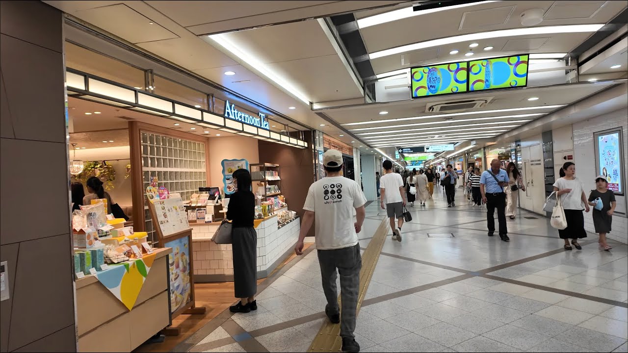 【4K】Underground Walk in Osaka｜Umeda Underground Mall – August 2025