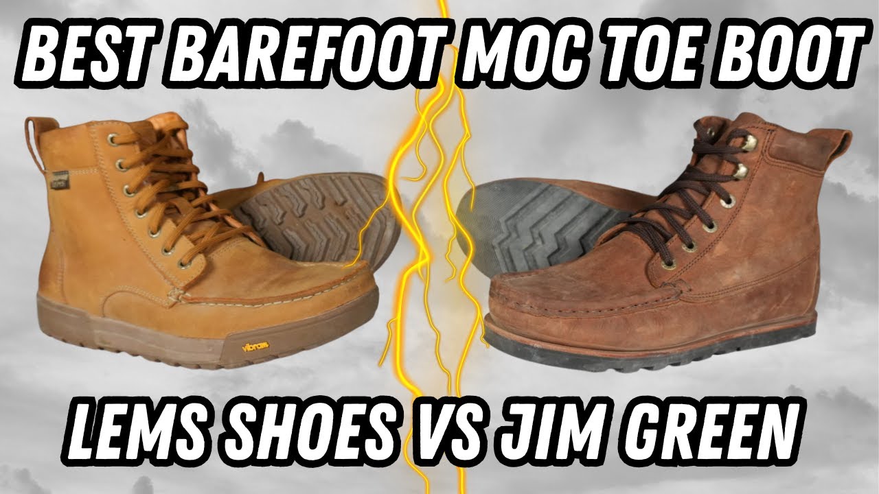 У кого лучшие ботинки для ходьбы босиком с мокасиновым носком?? Jim Green Barefoot Moc Toe против...