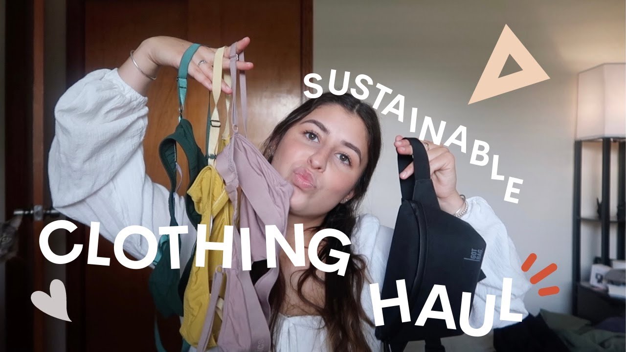 SUSTAINABLE CLOTHING HAUL//hara the label, girlfriend collective, tala, jonsey + more