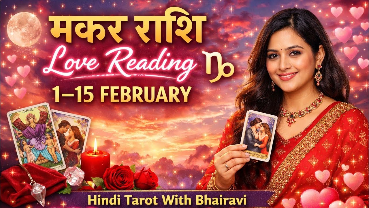 Capricorn Love Reading 1–15 February ♑️ | मकर राशि लव राशिफल 💖 Collective Hindi Tarot With Bhairavi