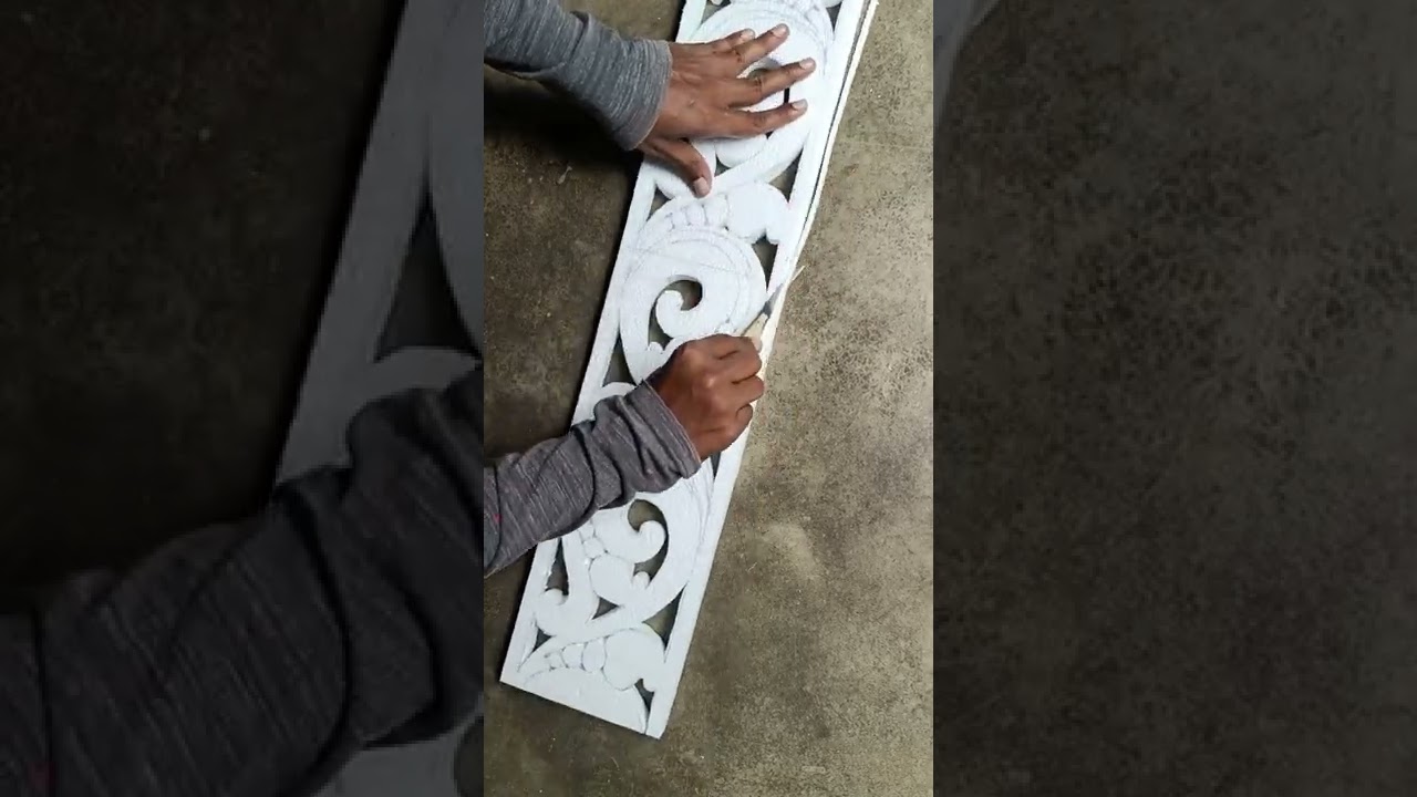 Border Design / #shorts / Thermocol endless Border Design / Step-by-step thermocol cutting