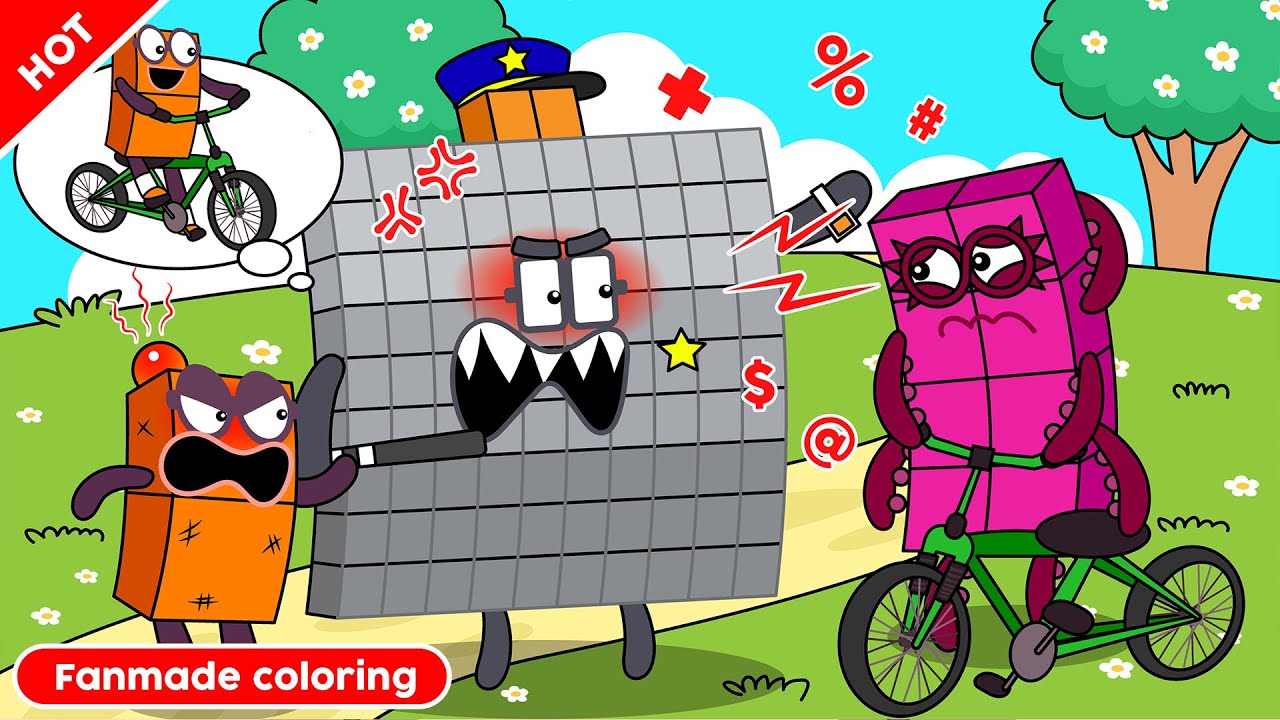 Oh No! NB 8 Has Been Arrested | Numberblocks Fanmade Coloring Story