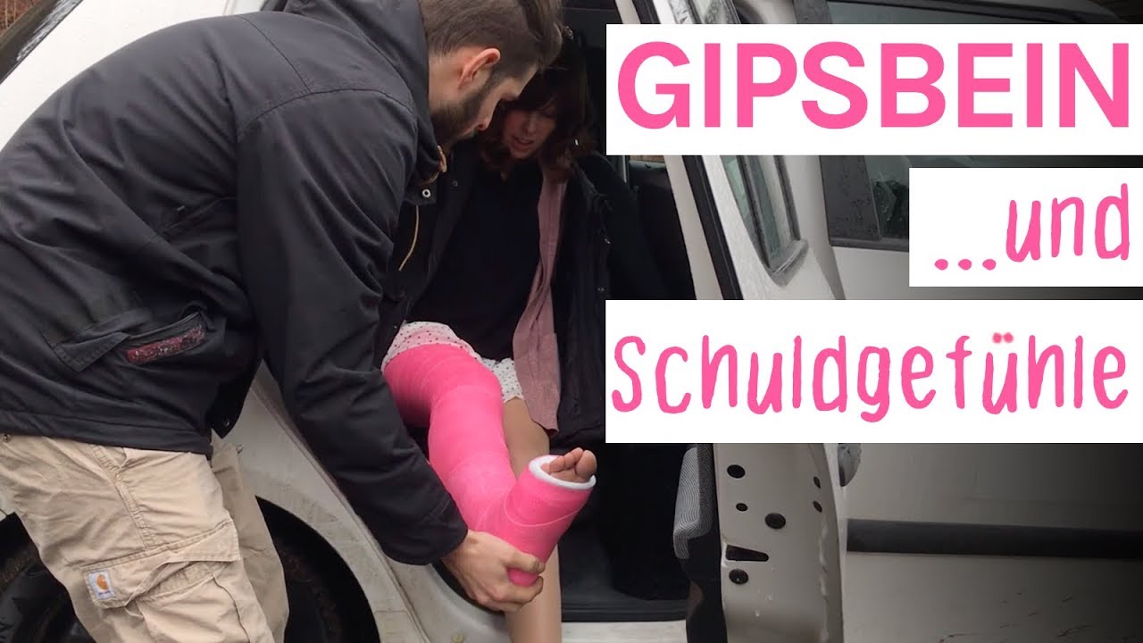 Gipsbein...und Schuldgefühle (gebrochener Knöchel)