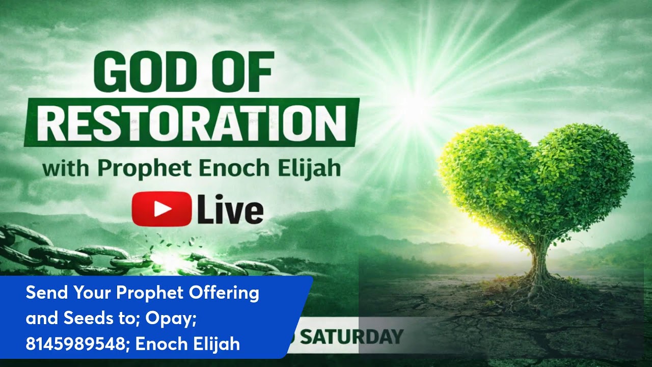 ✅ DIVINE ESTABLISHMENT | GOD OF RESTORATION | Morning Prayer 6:30AM (Live) - Prophet Enoch Elijah