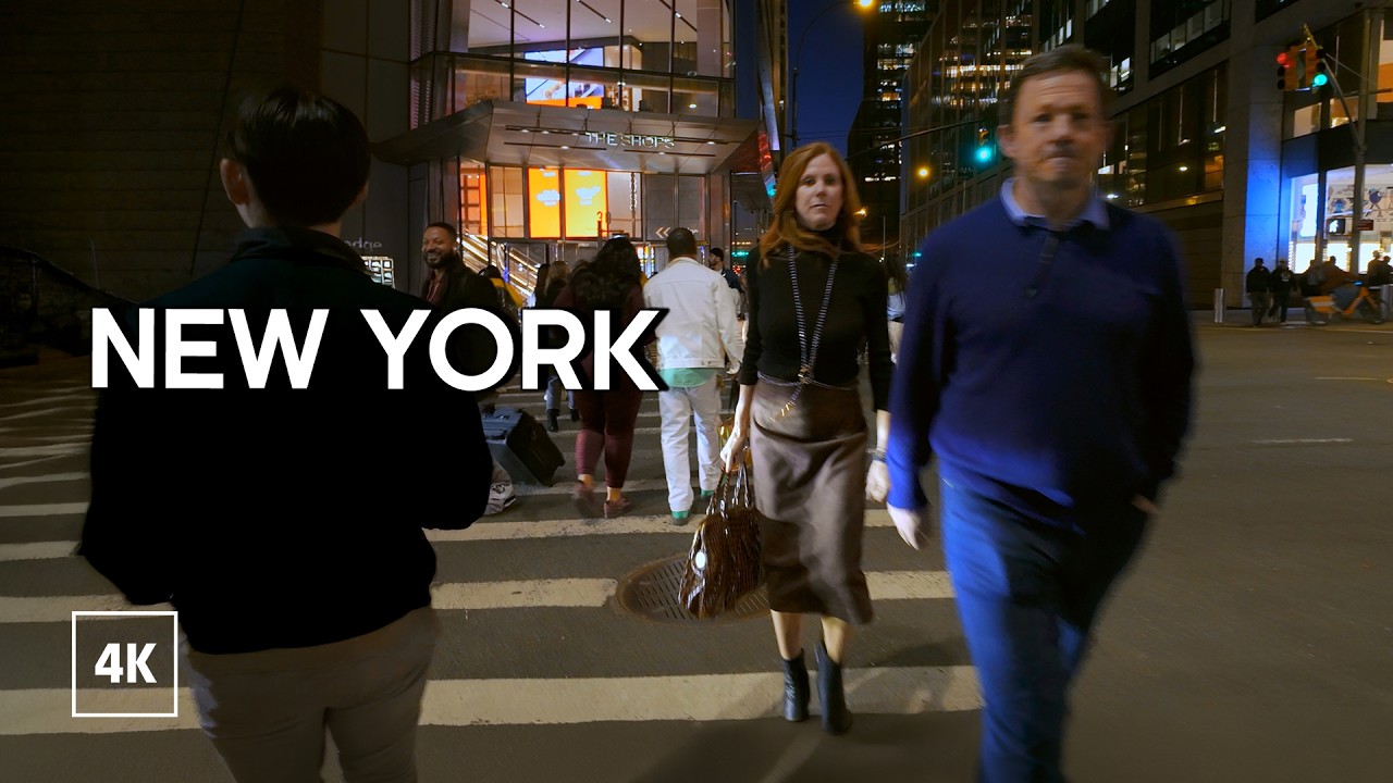 Walking in New York at Night