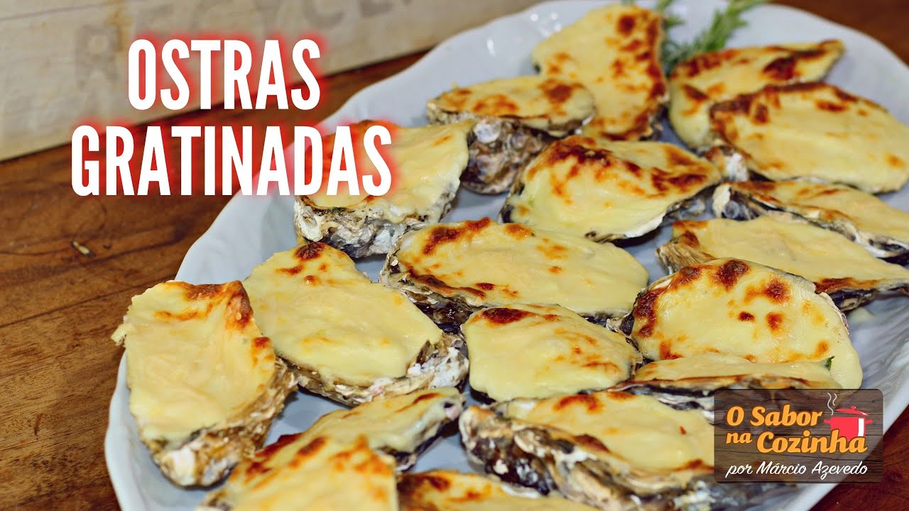 PRATO: Receita de ostras gratinadas