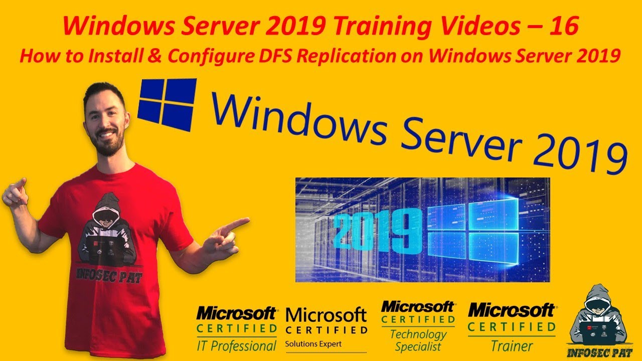 How to Install DFS Replication on Windows Server 2019 - Video 16 Windows Server 2019 Training.