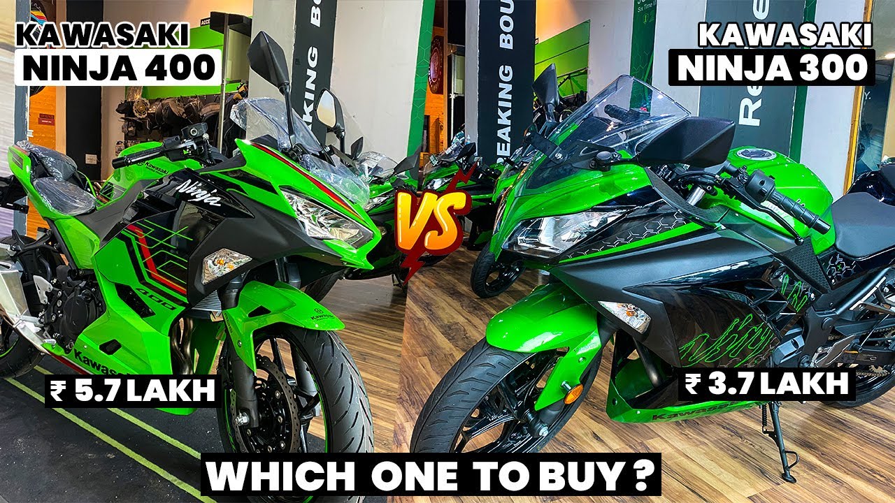 Kawasaki Ninja 300 BS6 v/s Ninja 400 BS6 | Which one to Buy?