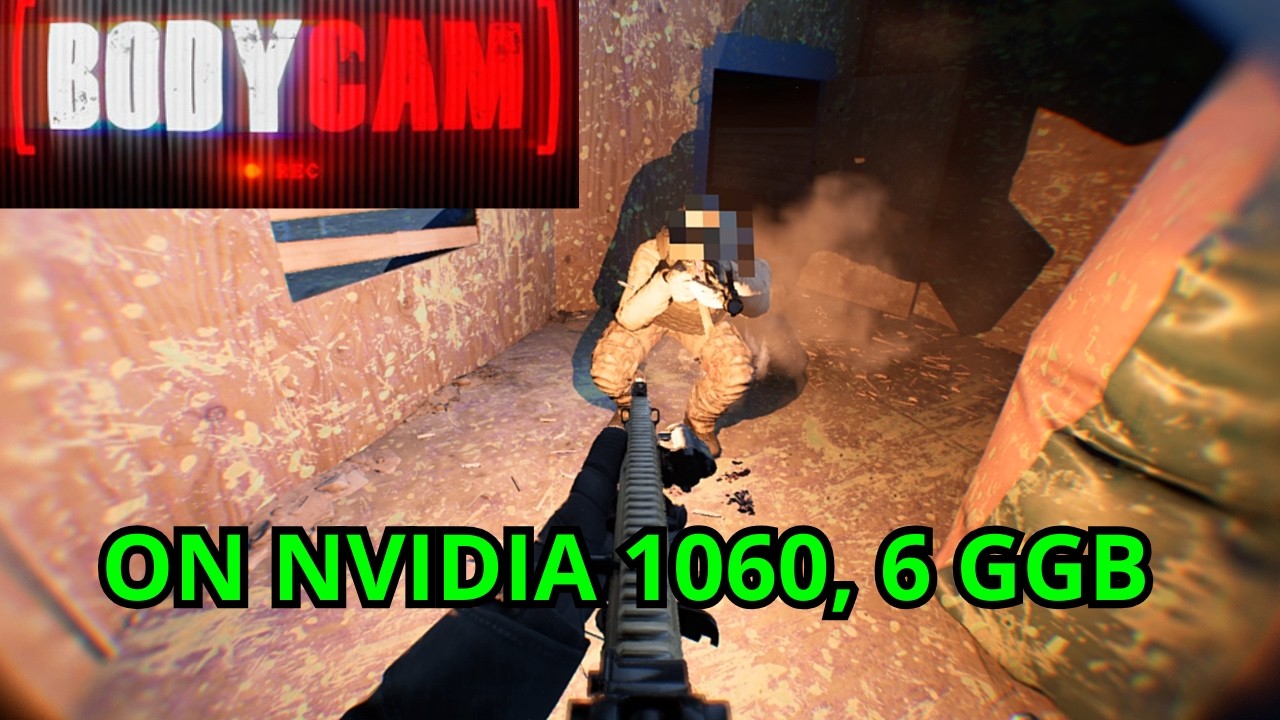 TESTING BODYCAM GAME WITH NVIDIA 1060 6 GGB ON LAPTOP, LOW SETTINGS #bodycam #testing