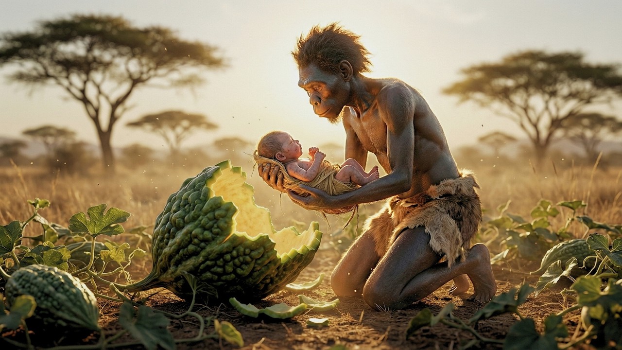 Prehistoric Survival Story | A Baby Born from a Bitter Gourd