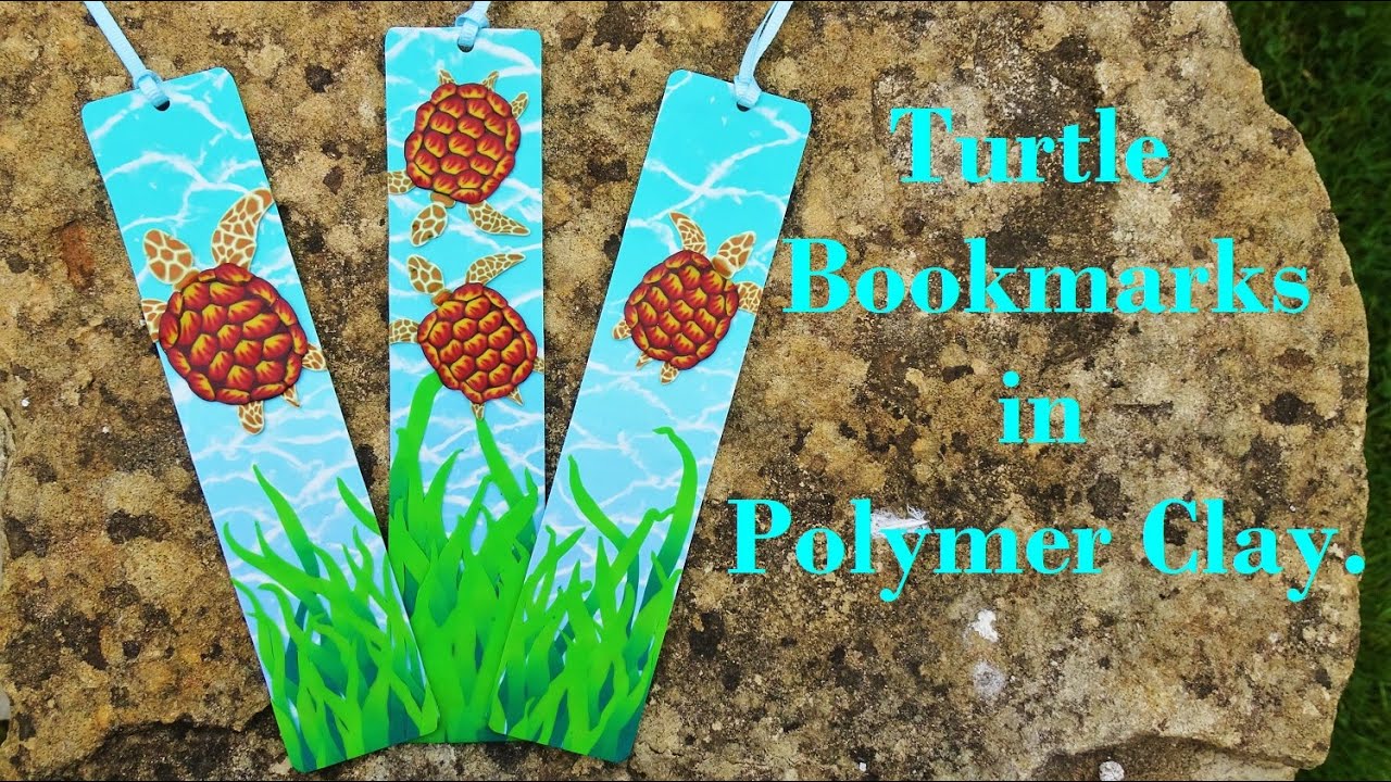 Turtle Bookmarks in Polymer Clay, a Tutorial