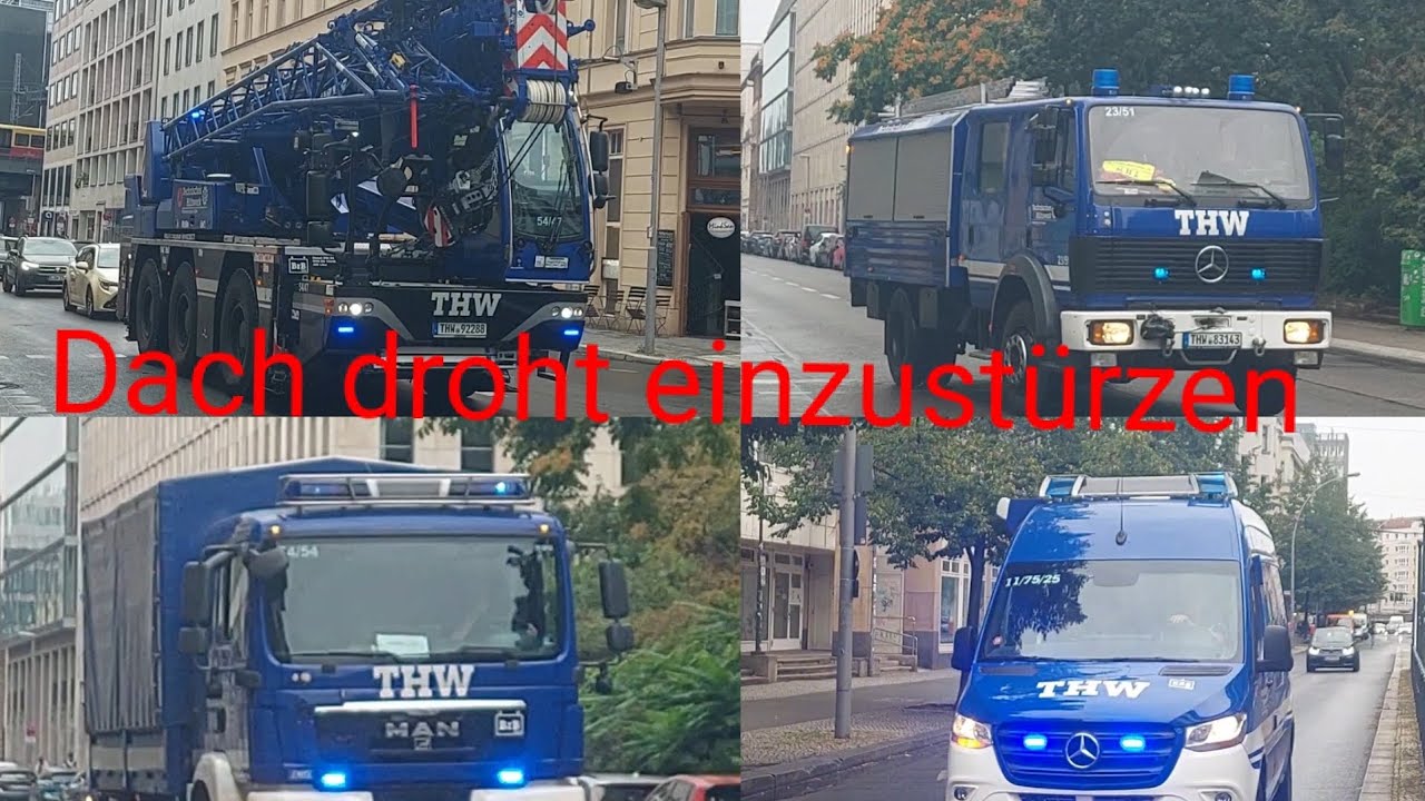 《Einsatzfahrten zum Dach droht》| THW |