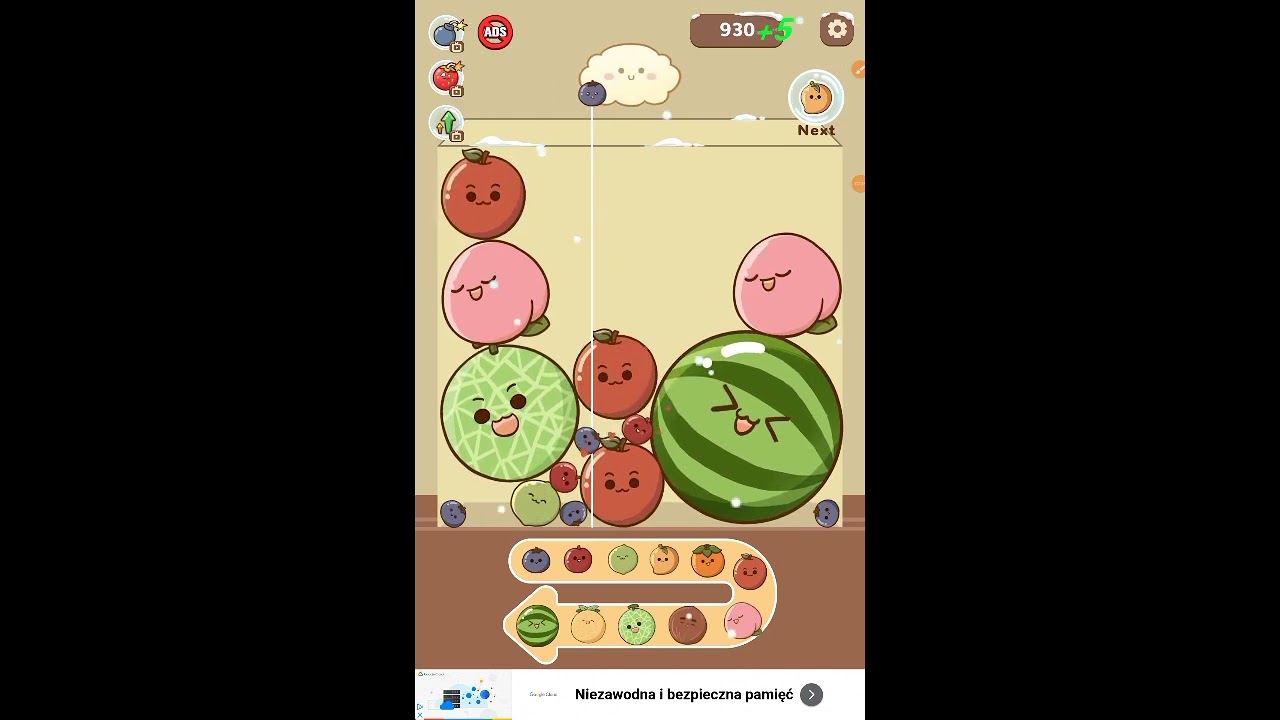 Co ja odwaliłem XD część 5(Fruit Merge Master)