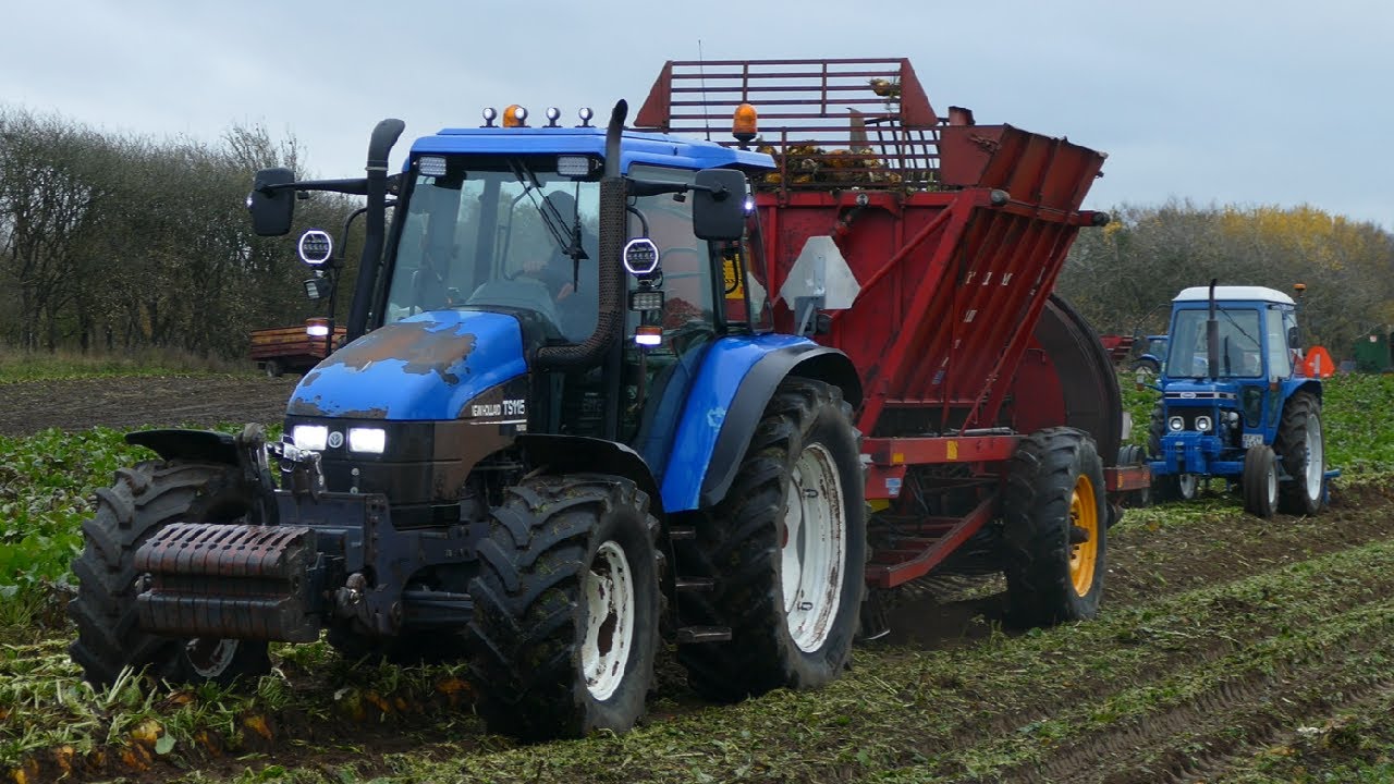 New Holland TS115 Harvesting Sugar Beets