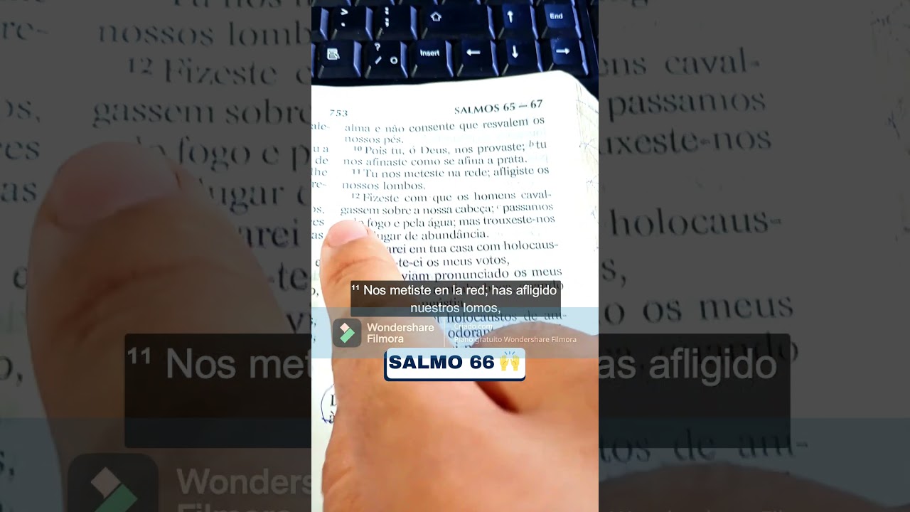 SALMO 66 TU &Eacute;S O MEU SUSTENTO O SENHOR DOS EX&Eacute;RCITOS 🙏 #b&iacute;blia #shorts #salmos | WELLINTON JESUS