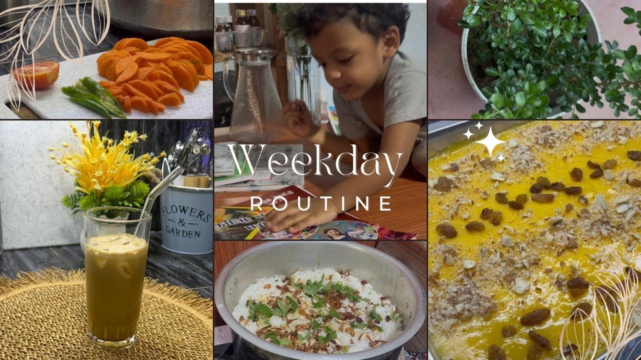My Weekday Routine | Cooking String Hopper Biriyani & Dessert#Nasrishcooks#viralvideos#stringhopper