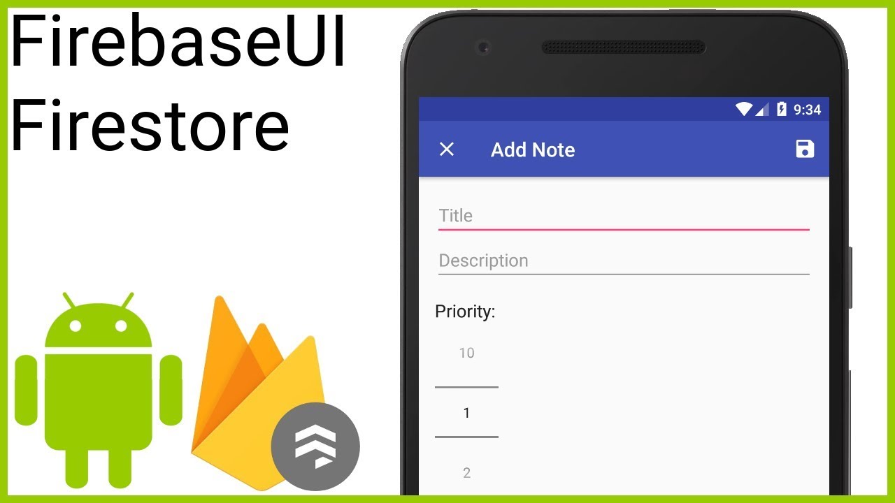 FirebaseUI Firestore RecyclerView Part 4 - NEW NOTE ACTIVITY - Android Studio Tutorial