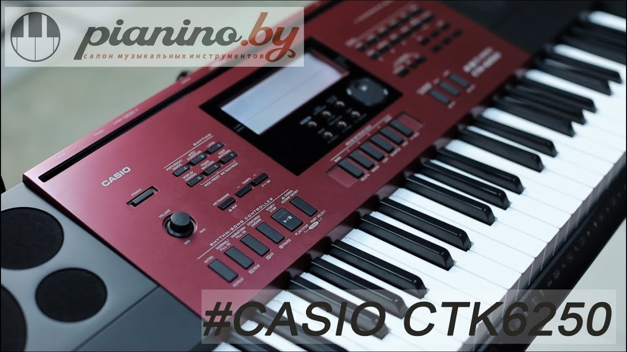 Обзор синтезатора Casio CTK-6250  и CTK-6200 от Pianino.by