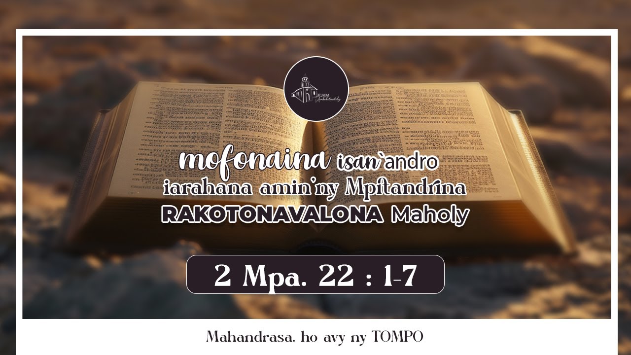 Mofonaina isan'andro anio Alakamisy 13  Novambra 2025. FJKM Ambohitantely.