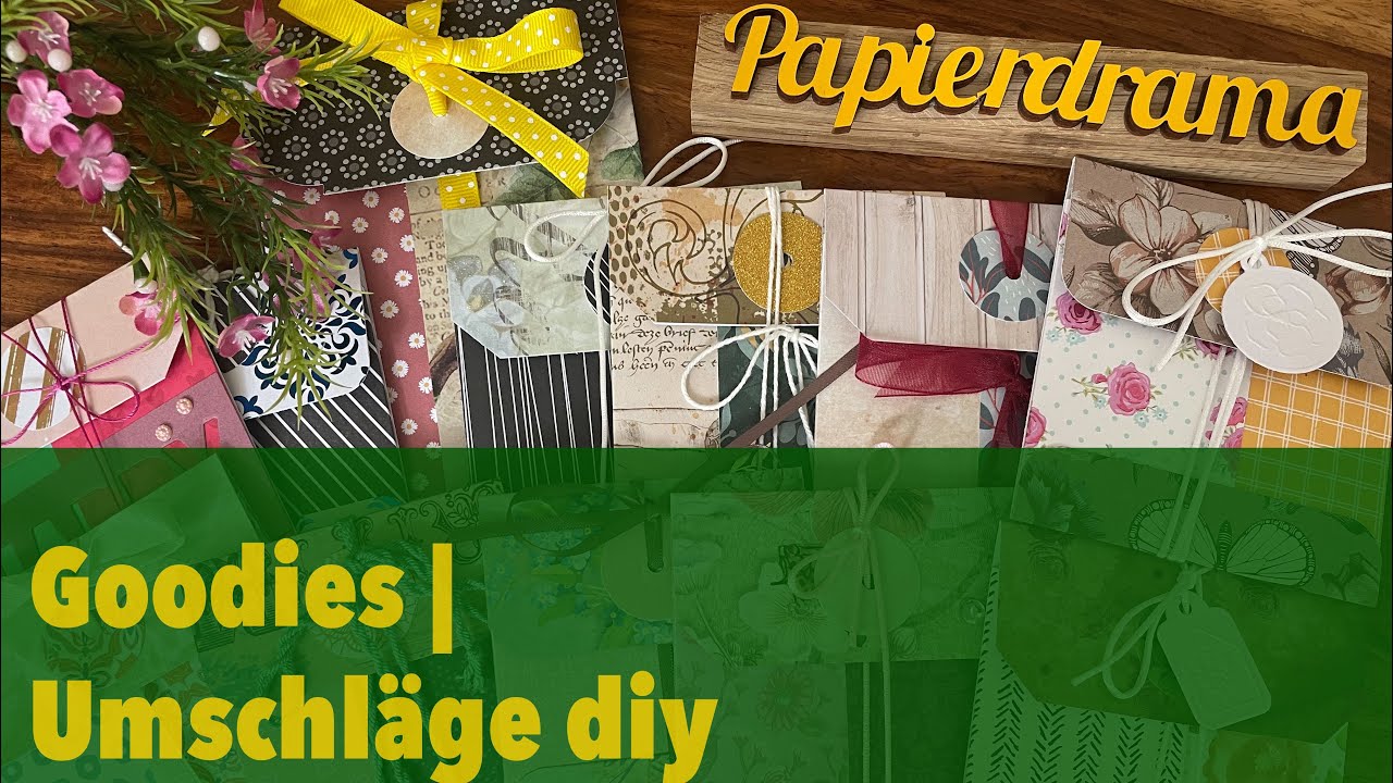 Mega schön! Verpackung basteln aus Papierresten | in cm | Papierdrama 😍🐰
