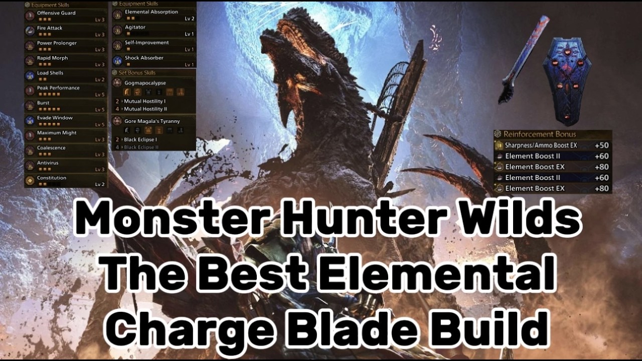 Monster Hunter Wilds !The BEST Elemental Charge Blade Build!