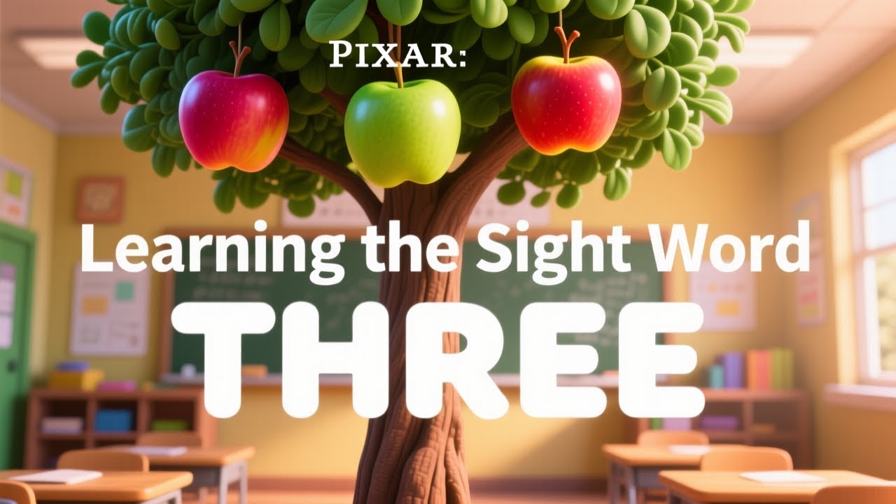 Learn the Sight Word THREE | Learn to Read | Preschool & Kindergarten | Sight Word Song for Kids