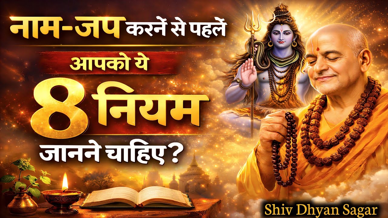 🔴 क्या नाम-जप करने से पहले आपको ये 8 नियम जानने चाहिए? | Shiv Dhyan Sagar 