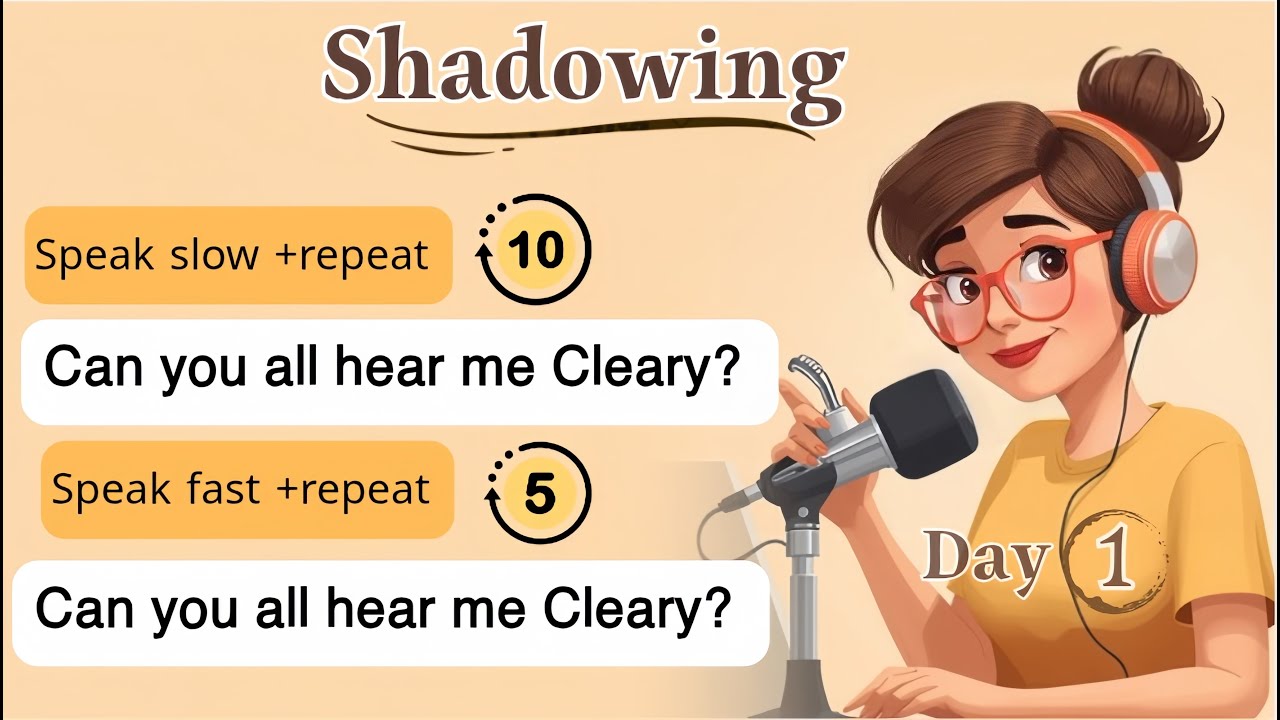 Shadowing English Practice | 20 Essential Phrases for Online Meetings