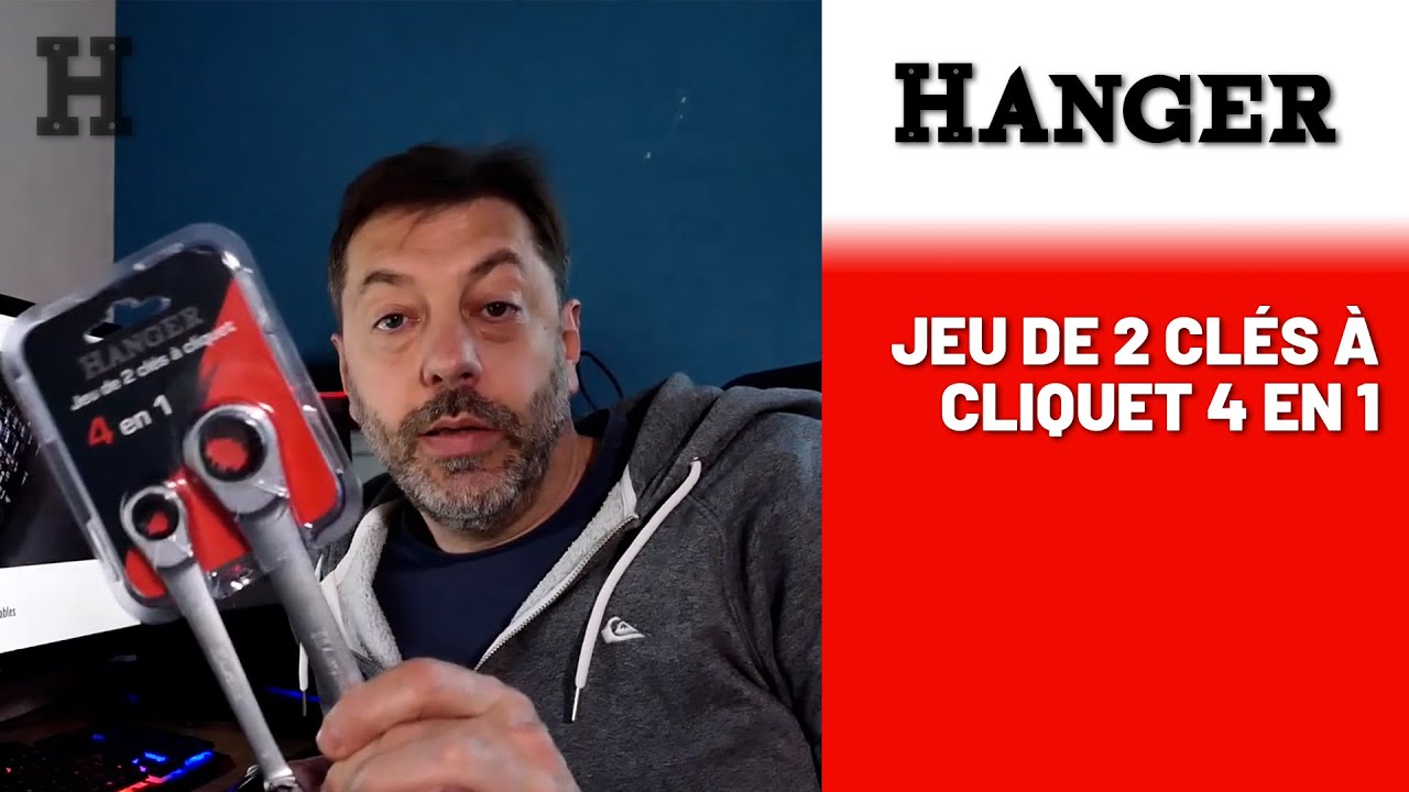 L'utilit&eacute; d&eacute;taill&eacute;e du Jeu de 2 cl&eacute;s &agrave; cliquet 4 en 1 - HANGER !