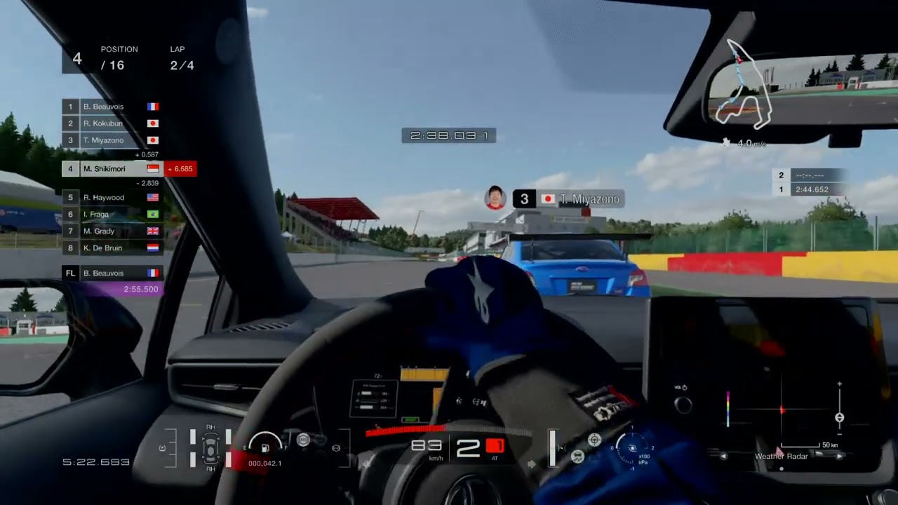 GT7: WTC 600 Spa (Clean Race Bonus) in a GR Corolla
