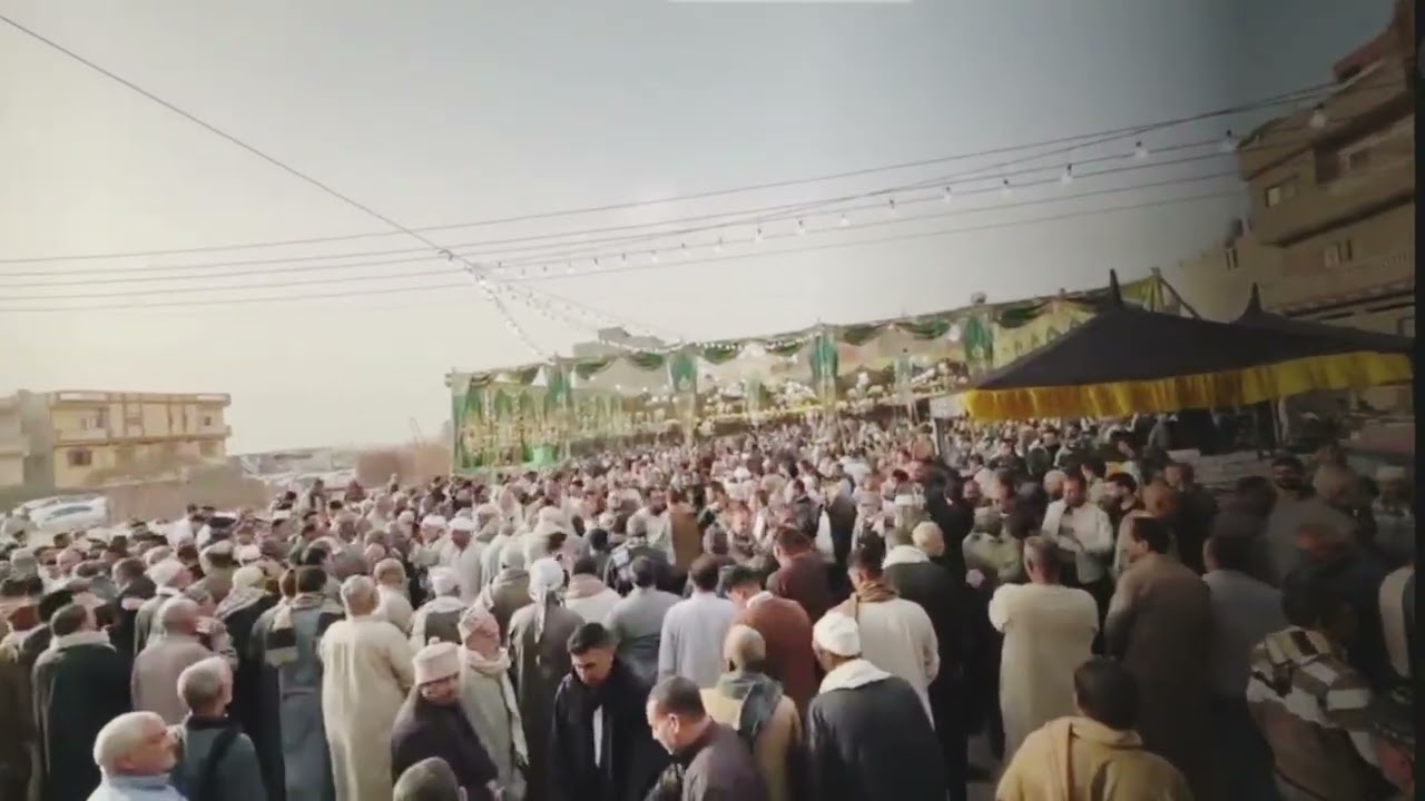 اكبر عزاء في الجمهورية اليوم عزاء مدينة سيدي غازي كفرالشيخ عشرات الالاف وفاة شاب فجأة 