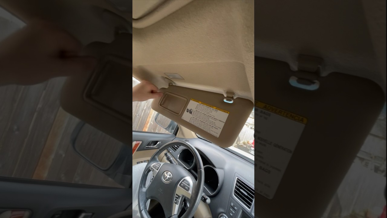 Quick Easy Replacement Of A Sun Visor #diy #helpingothers #toyota