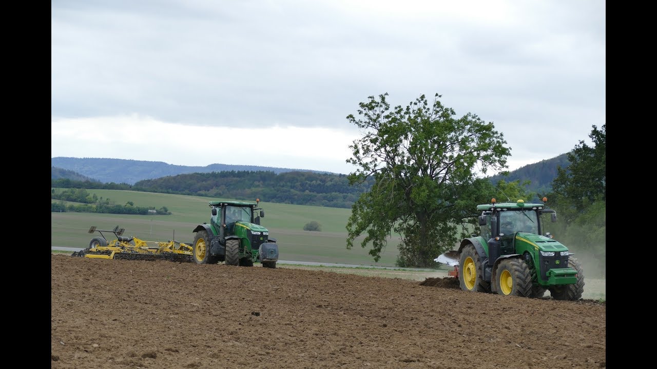 4x JOHN DEERE TRACTORS IN ACTION | JOHN DEERE 8370r 8335r 7230r 6195r | 8R-7R-6R Series Agriculture