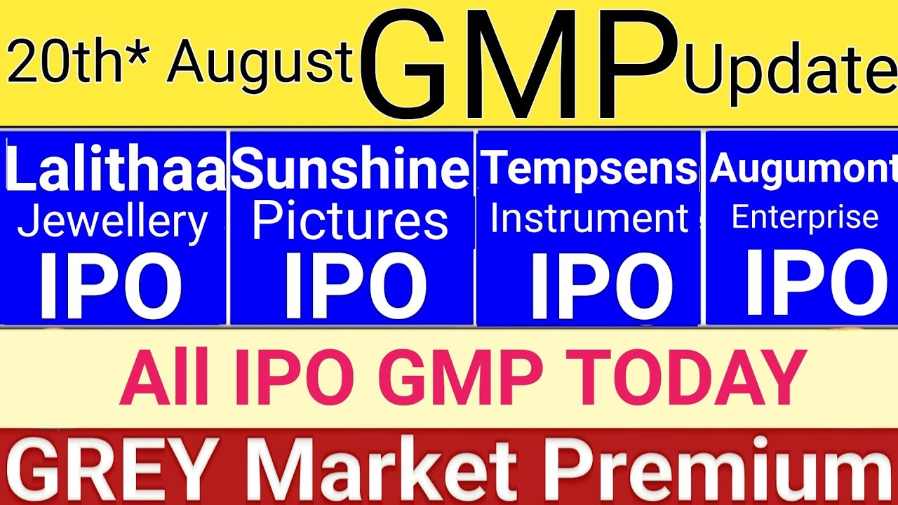 All IPO GMP Today | Tempsens IPO | Lalithaa IPO GMP | Horizon IPO GMP Skyways IPO | Stock Market Tak