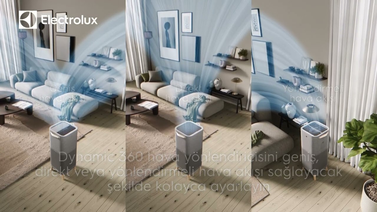 Evde Temiz Hava ve Modern Şıklık | Electrolux 900 Serisi Pure Hava Temizleyici,  Nemlendirici ve Fan