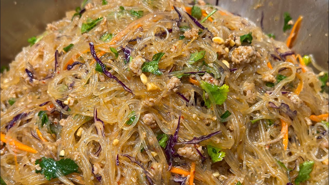 Bean Thread Noodle Dish (Peev Choj), Glass Noddles/Vermicelli Noodles