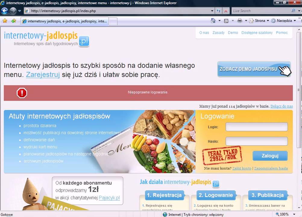 internetowy-jadlospis.pl: przypomnienie hasła