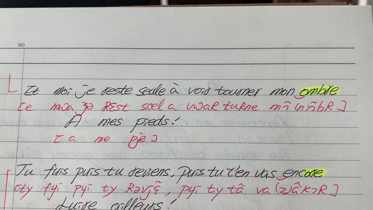 Le Papillon et la fleur 1 (Fauré 7 : diction) 포레 꽃과 나비 읽기