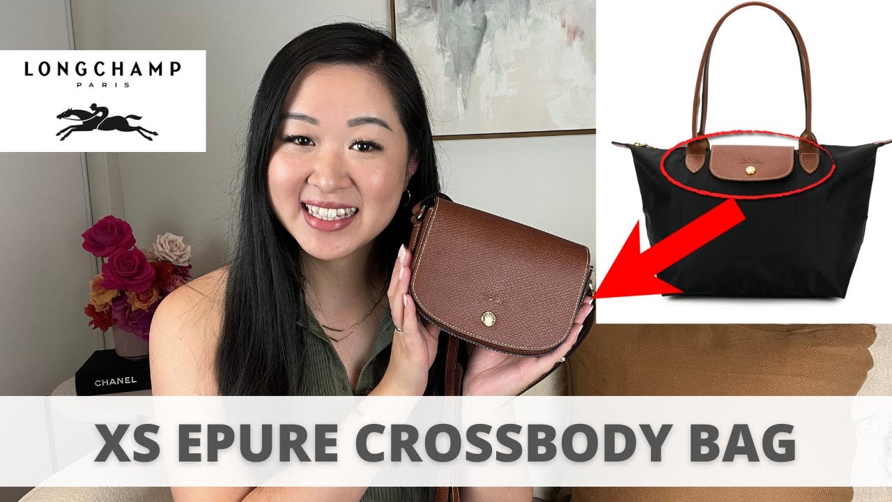 LONGCHAMP XS EPURE CROSSBODY BAG IN BROWN | REVIEW, WHAT FITS INSIDE | CUTEST LONGCHAMP BAG EVER!