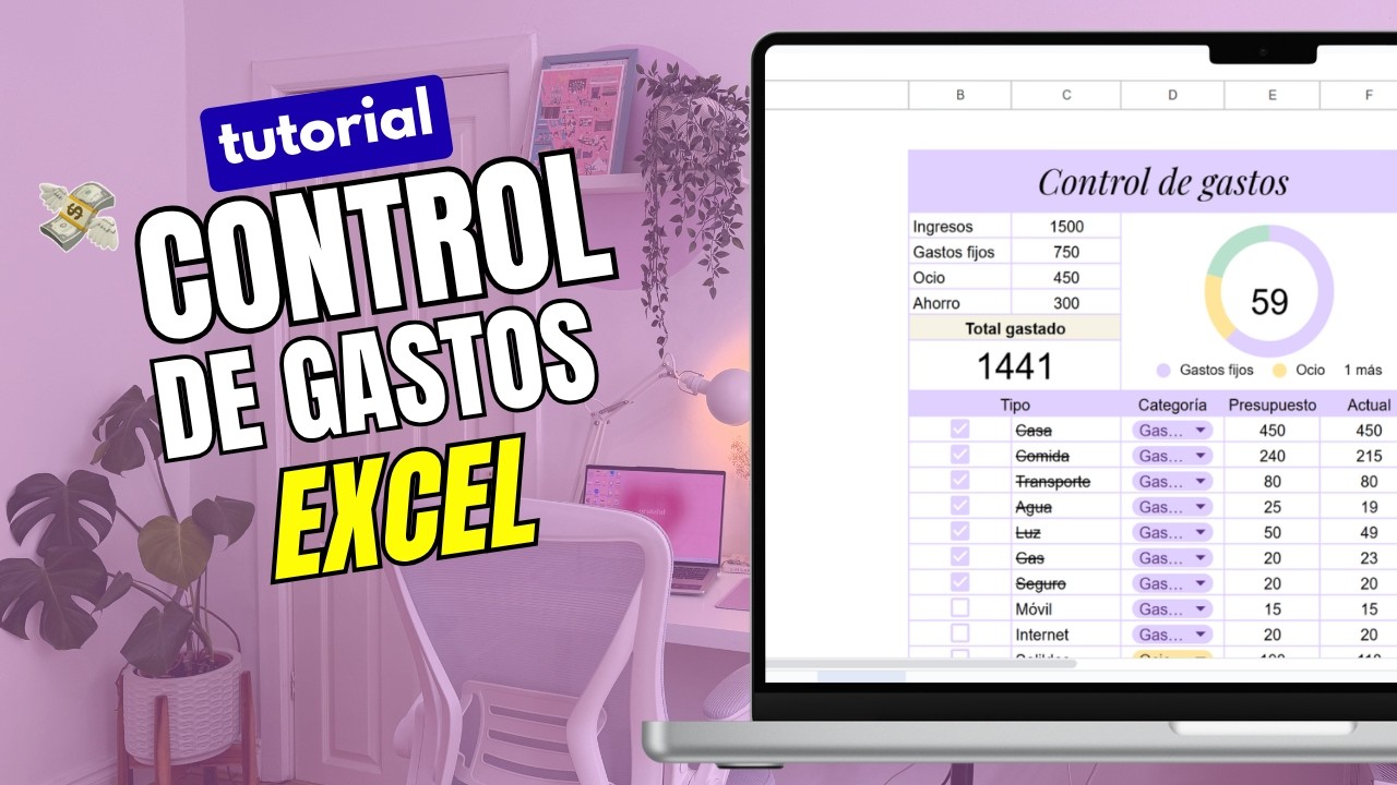 🚀Tutorial Excel hoja de control de GASTOS para ahorrar dinero todos los meses PROBADA